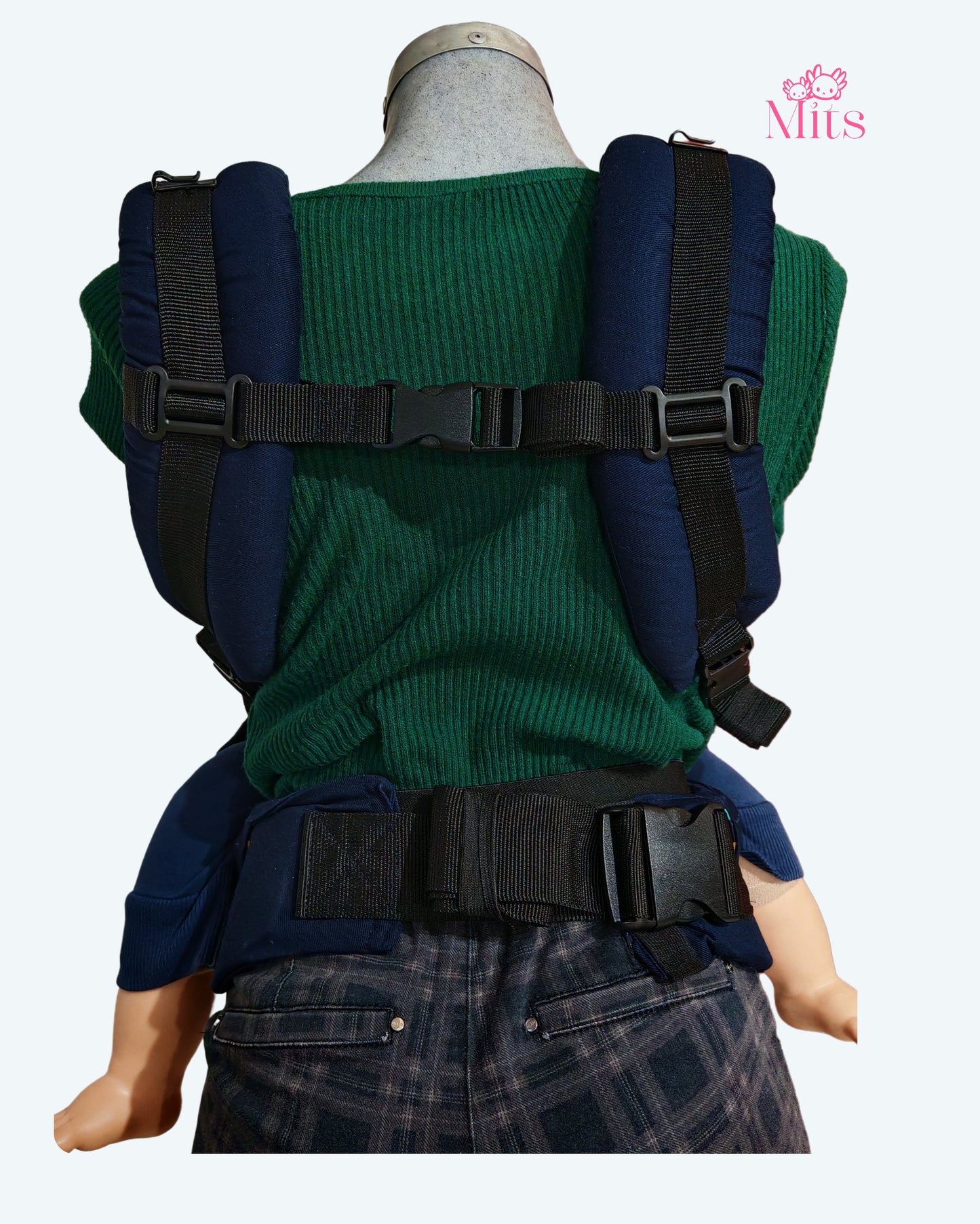 Mochila Ergonómica Talla PLUS Baby Mod. Algodón Osito