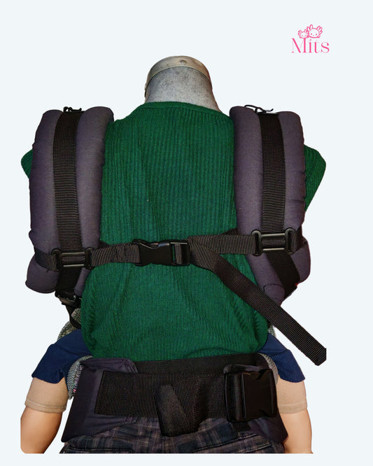 Mochila Ergonómica Mod. Algodón Gris oxford