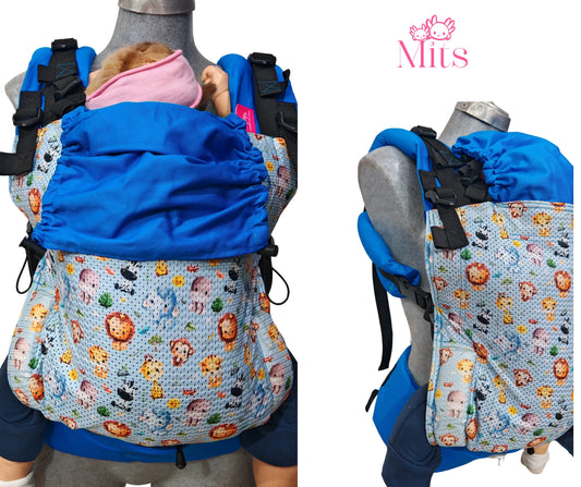 Mochila Ergonómica Talla Baby Mod. Malla Leoness