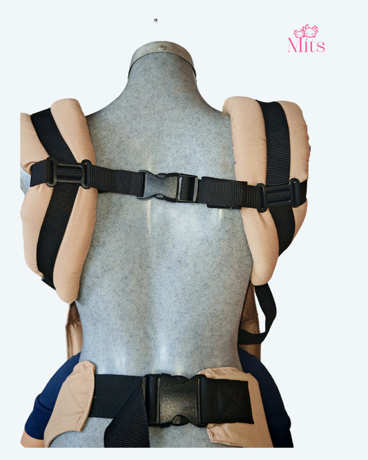 Mochila Ergonómica Talla Baby Mod. Algodón Tren