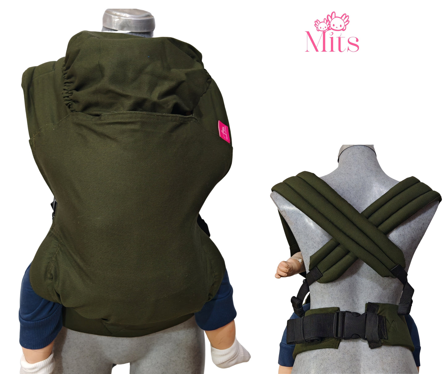 Mochila Ergonómica Lite Verde Olivo