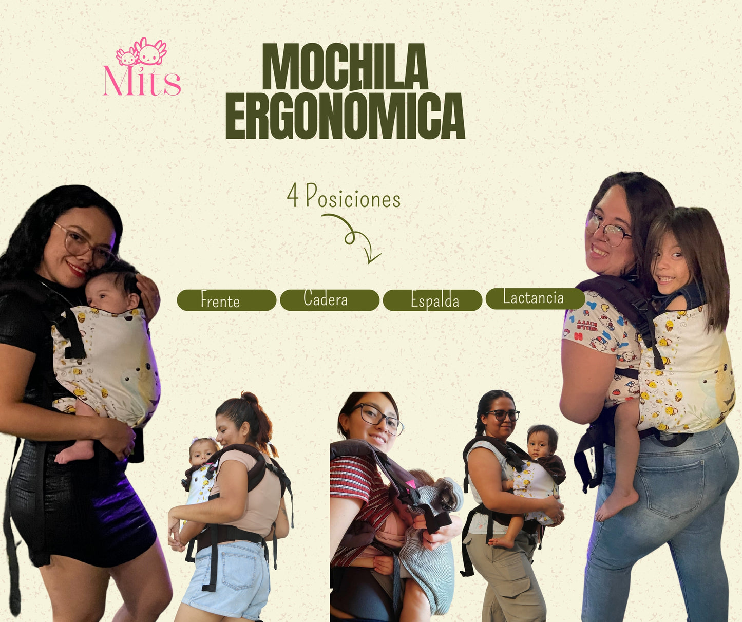Mochila Ergonómica Pato Donald