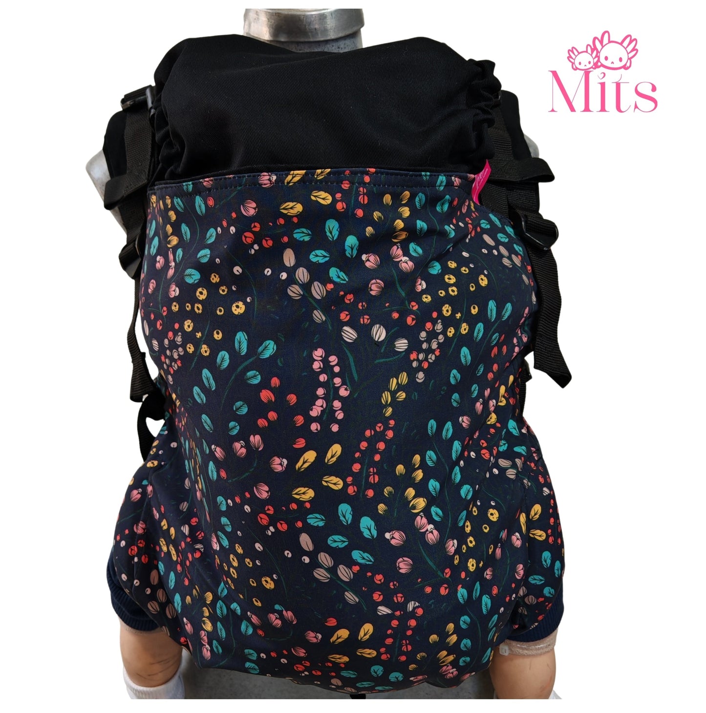 Mochila Ergonómica Talla PLUS PREMIUM Mod. Algodón Hojas