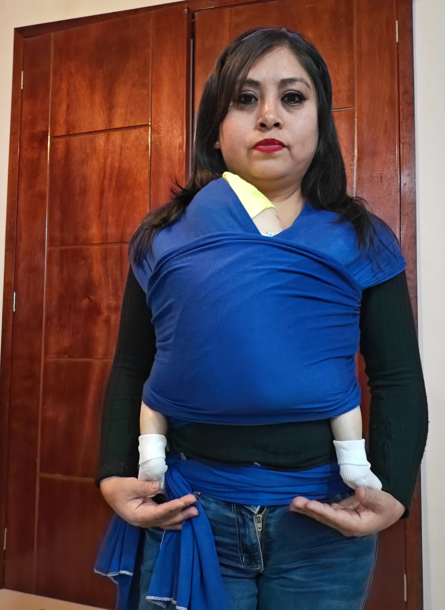 Fular portabebé semielastico Azul Rey