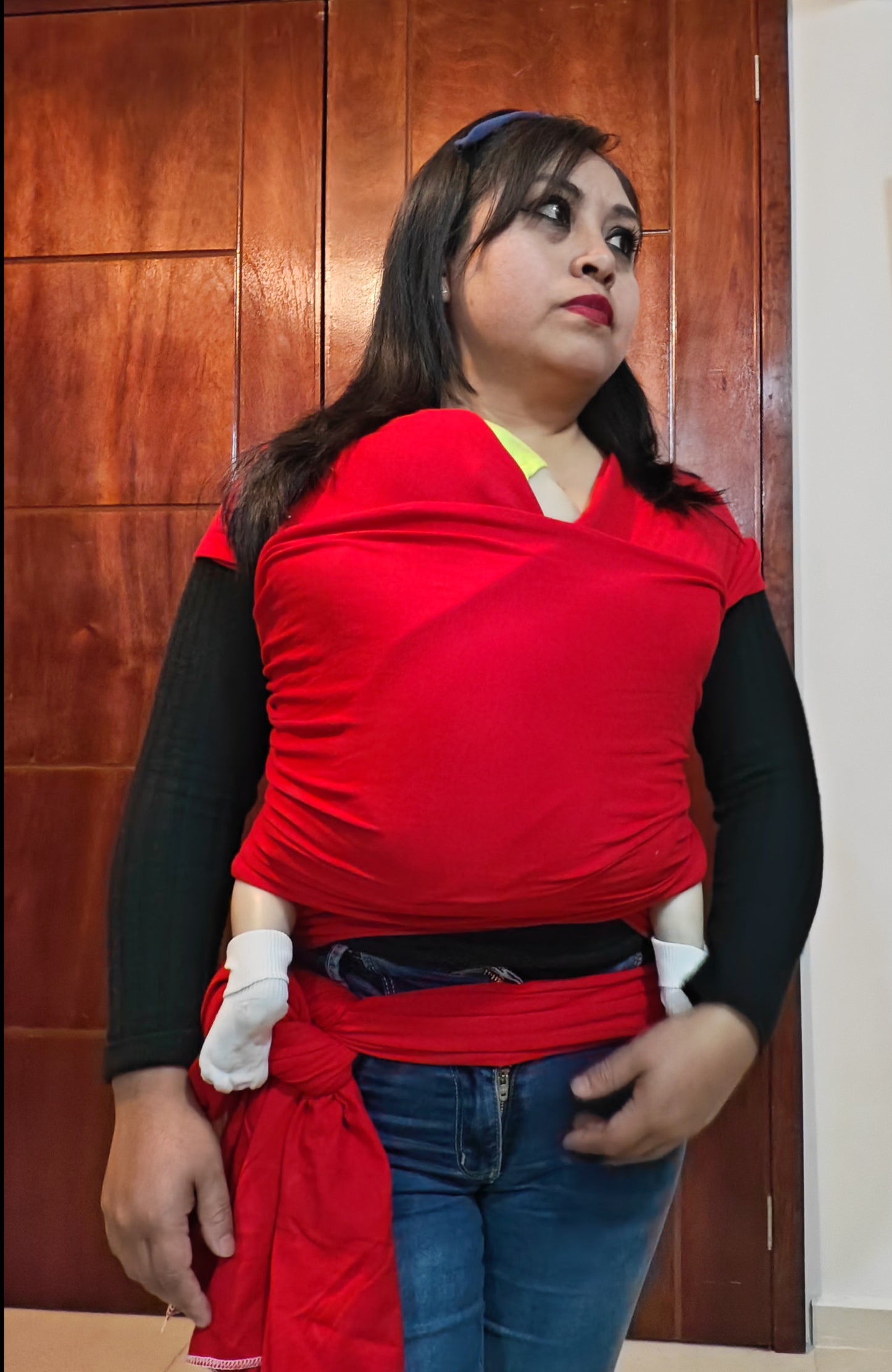 Fular portabebé semielastico Rojo