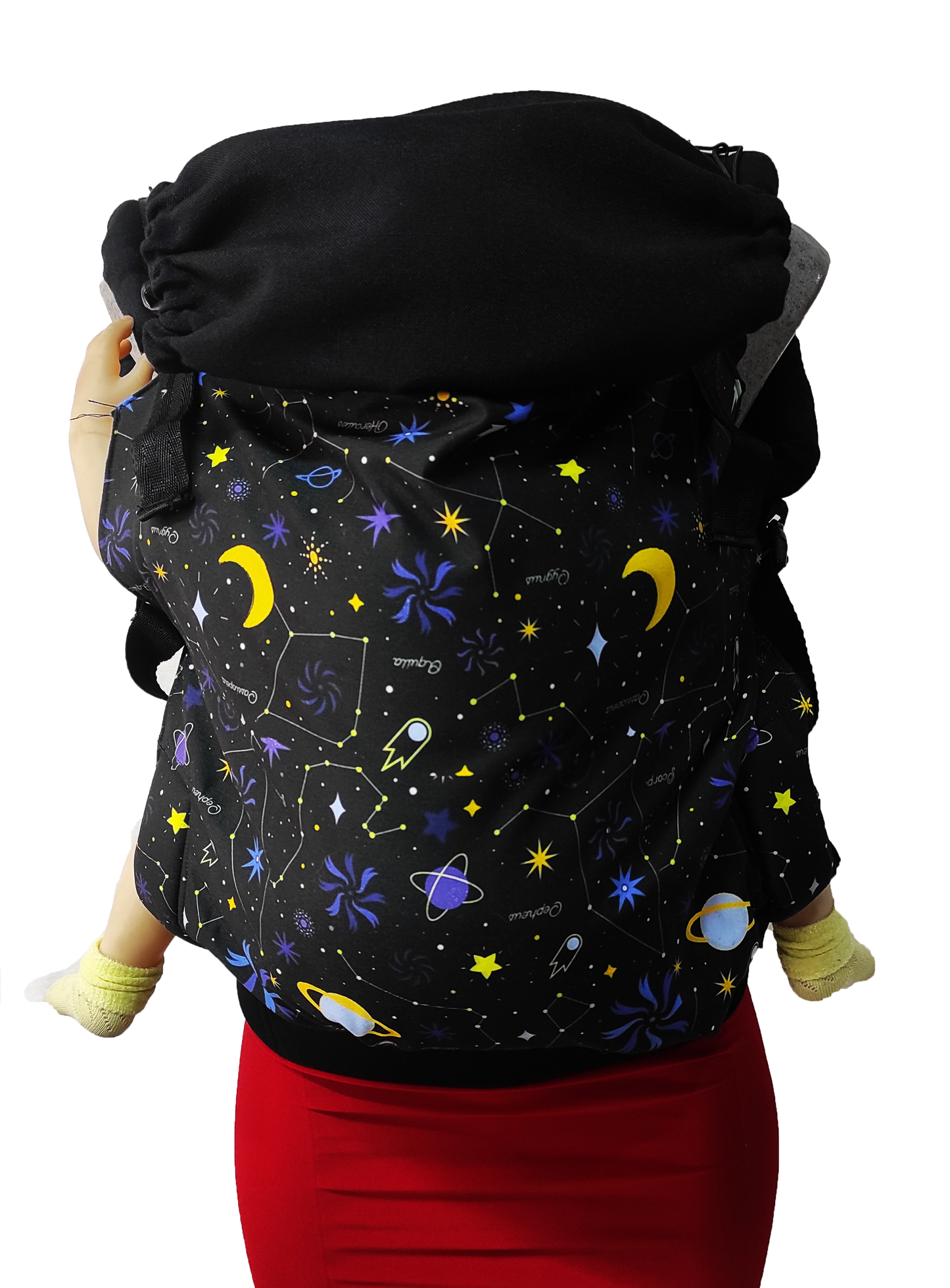 Mochila Ergonómica EstrellasLunasNegro