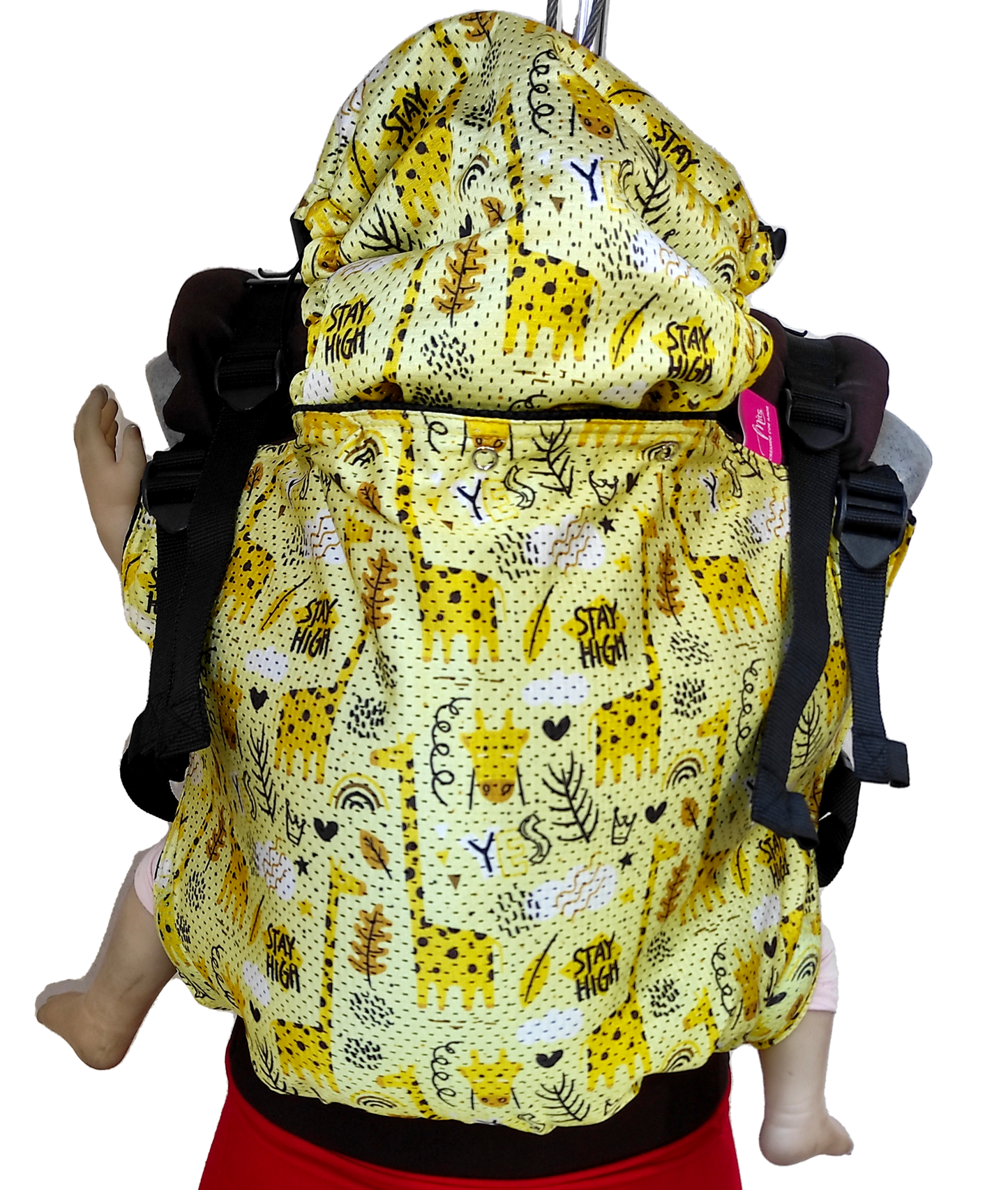 Mochila Ergonómica Jirafas Amarillo
