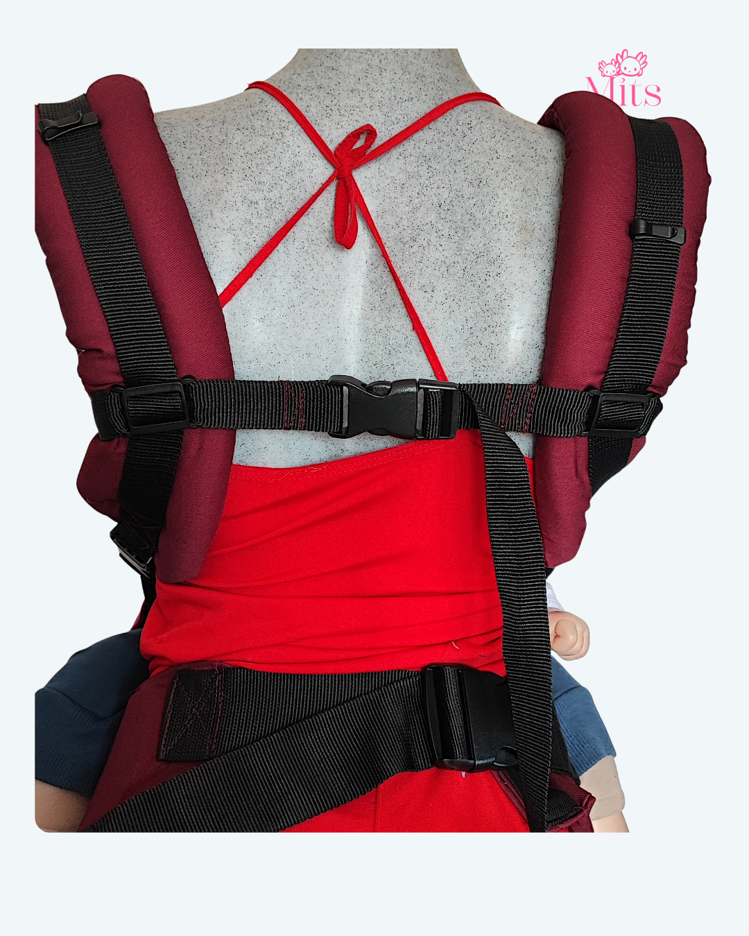 Mochila Ergonómica Estrellas roja