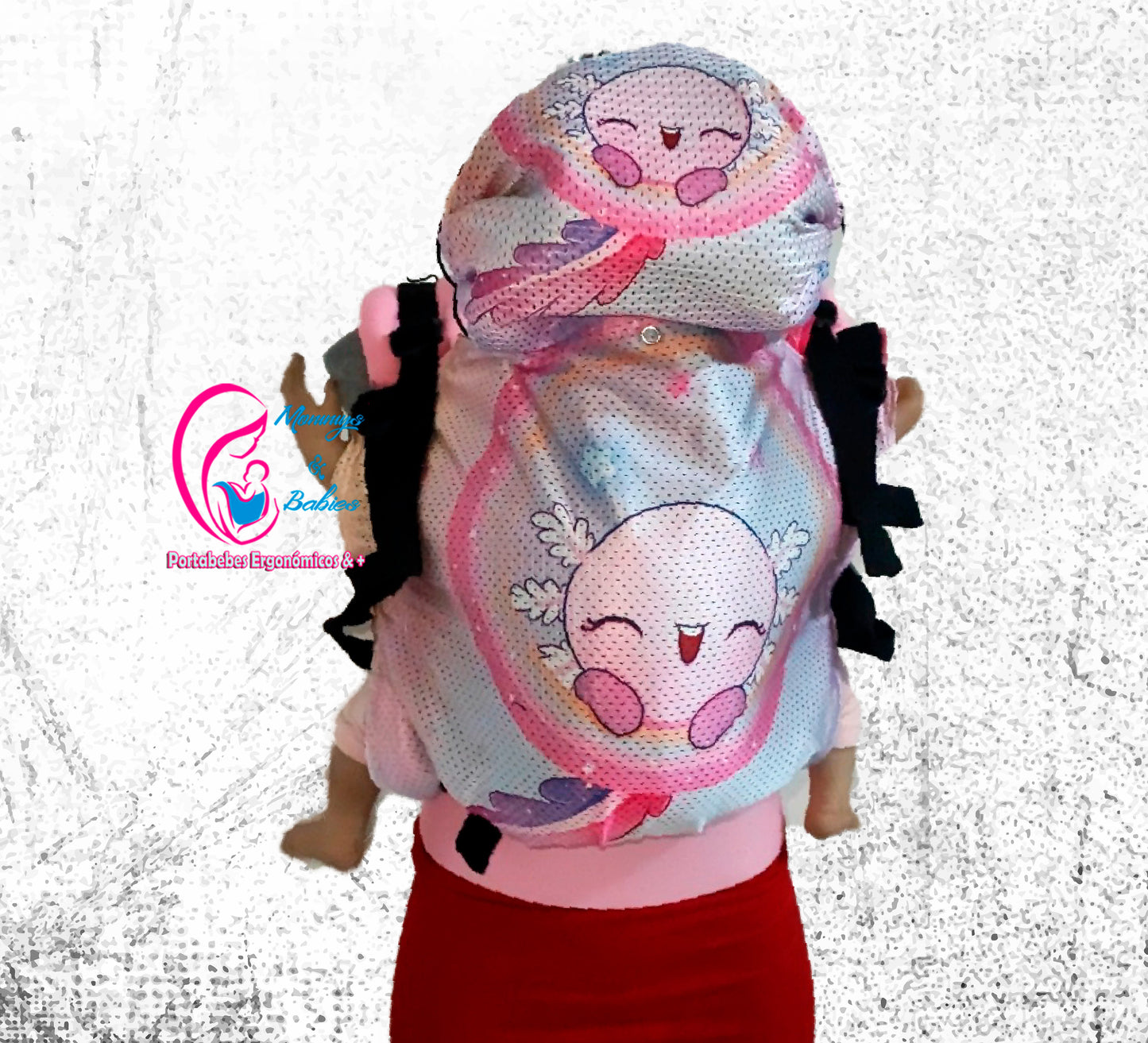 Mochila Ergonómica Ajolote Rosa