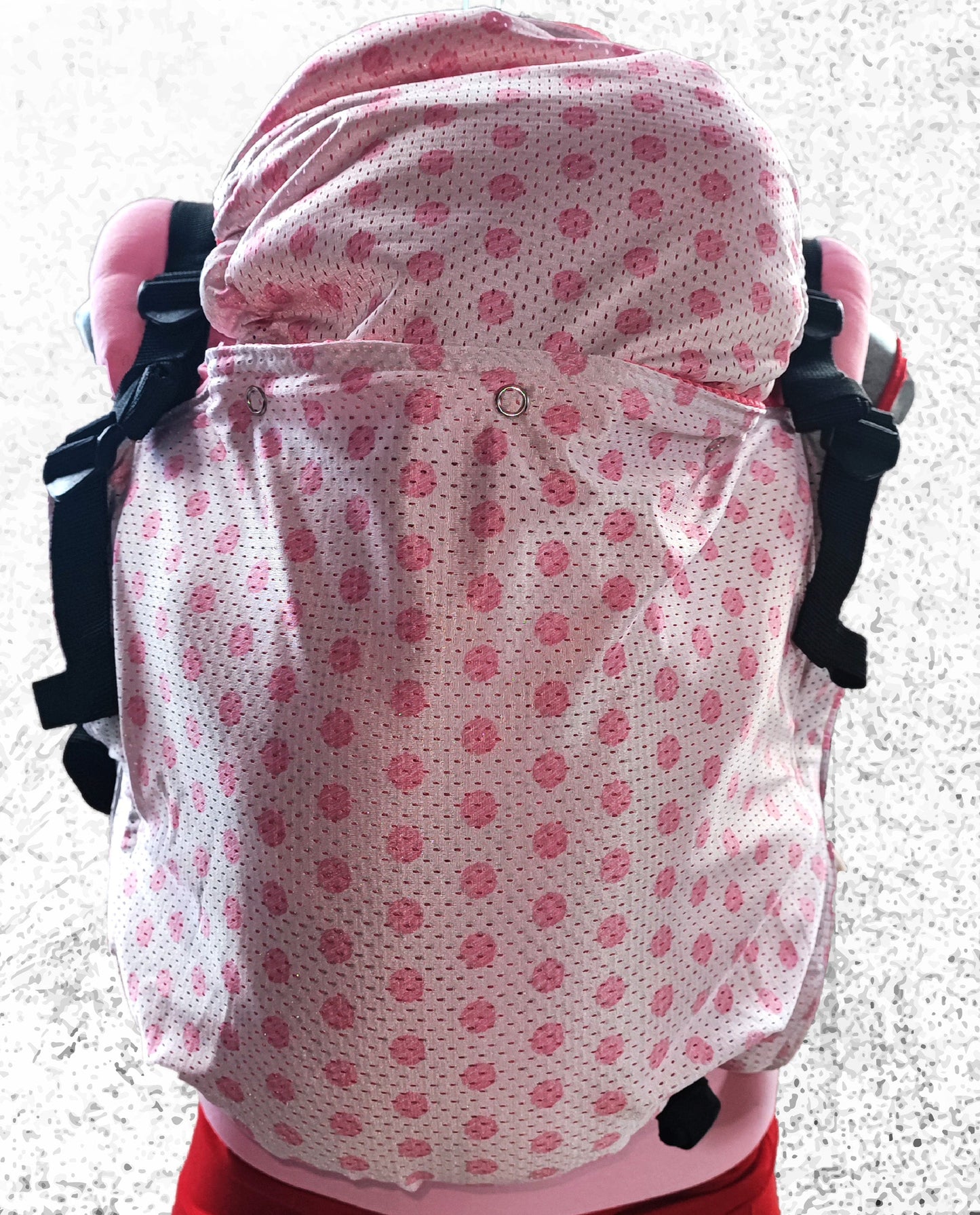 Mochila Ergonómica Circulos Rosa