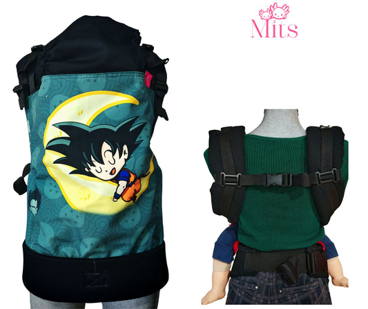 Mochila Ergonómica Talla Premium Mod. Algodón GOKU olivo