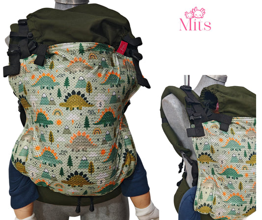 Mochila Ergonómica Talla  Baby Mod. Malla Dinoss