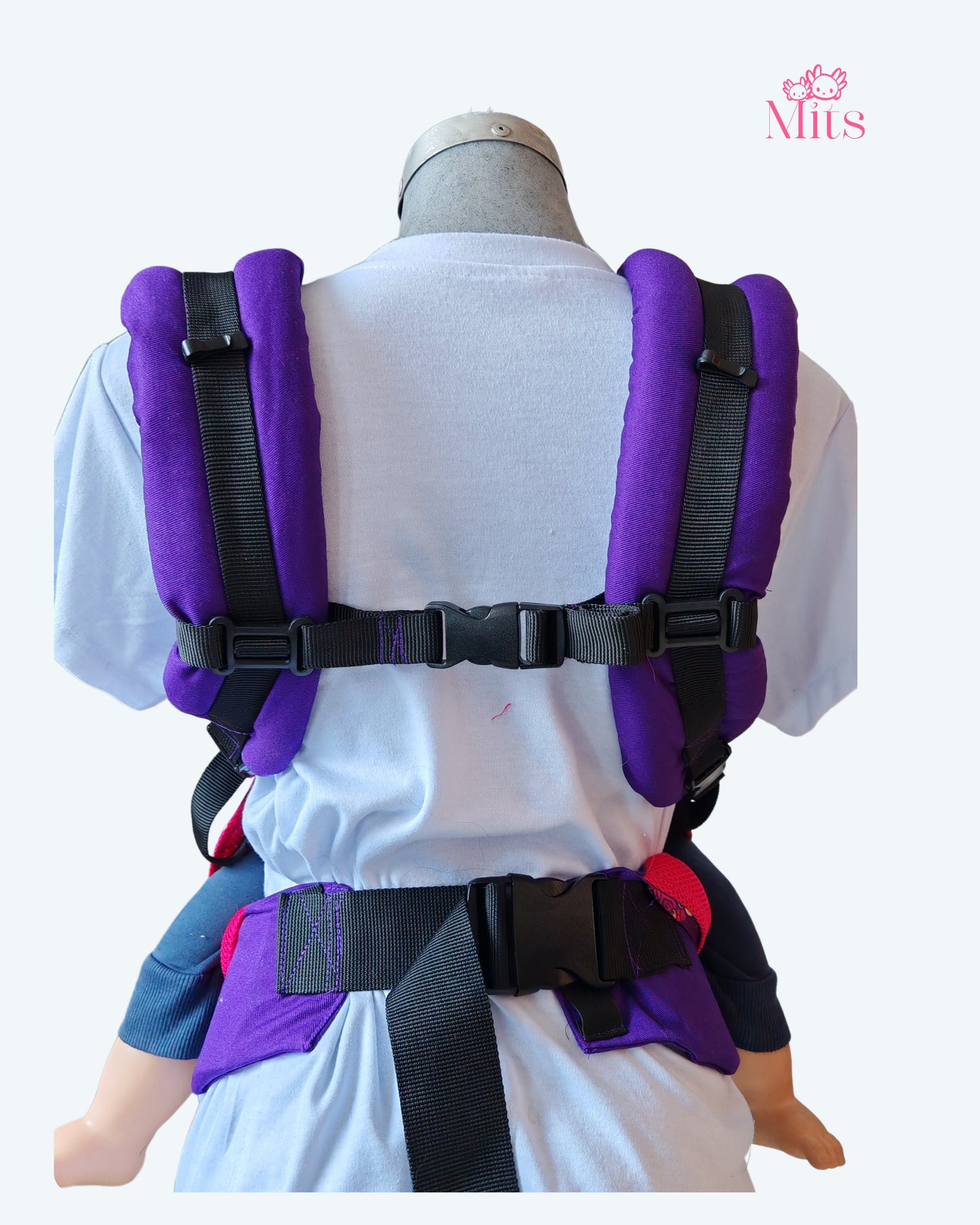 Mochila Ergonómica  Mod. Algodón Liso Uva