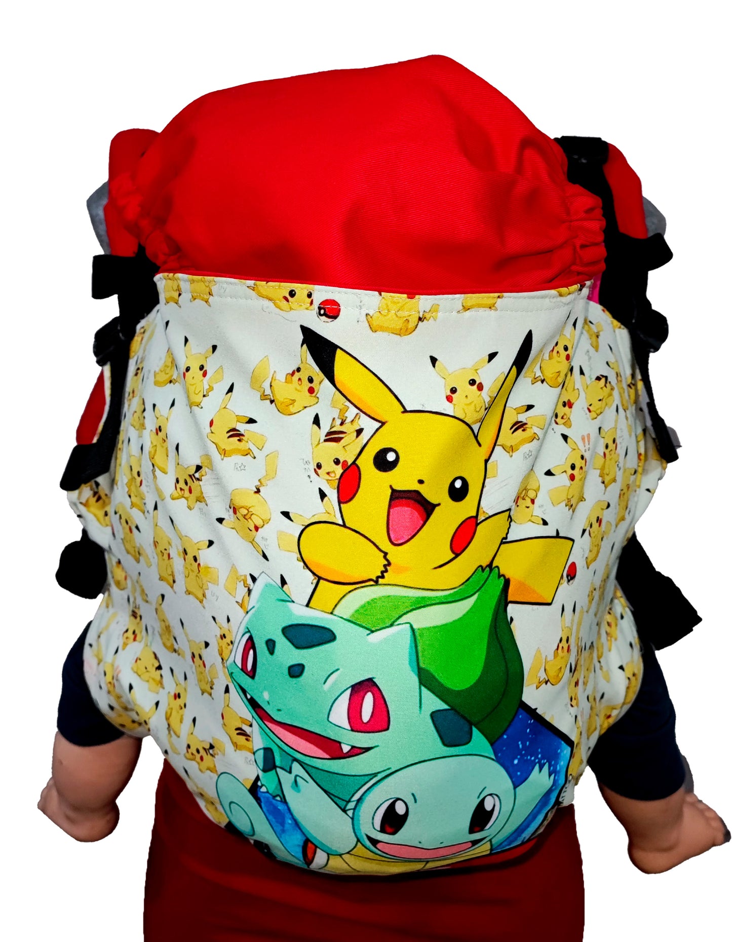 Mochila Ergonómica Talla  Premium Modelo Algodón Pikachu