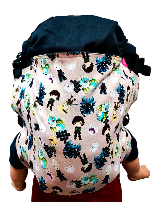 Mochila Ergonómica Talla  Premium Modelo Algodón Harry