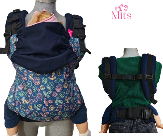 Mochila Ergonómica Talla  Baby Mod. Malla Conchas