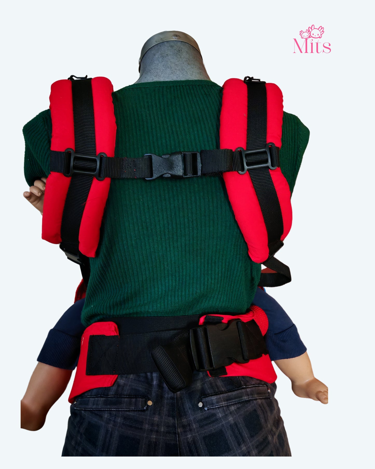 Mochila Ergonómica  Mod. Malla   Rojo