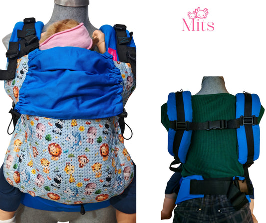 Mochila Ergonómica Talla  Baby Mod. Malla Leoness