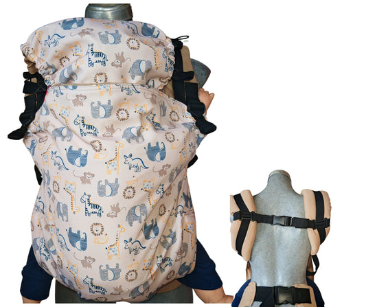 Mochila Ergonómica Talla PREMIUM PLUS Mod. Algodón SAFARII
