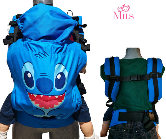 Mochila Ergonómica Talla Baby Mod. Algodón Stich