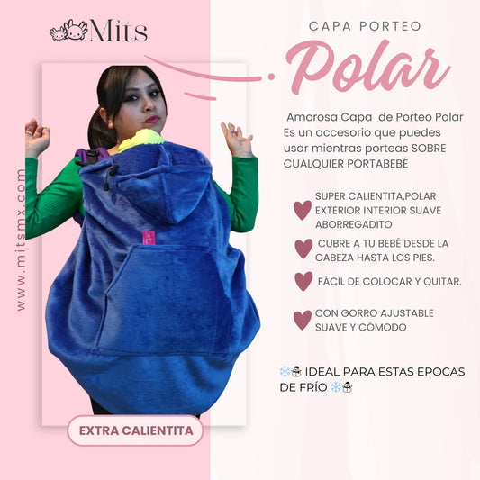 Capa porteo Polar Azul Rey