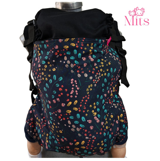 Mochila Ergonómica Talla PLUS PREMIUM Mod. Algodón Hojas
