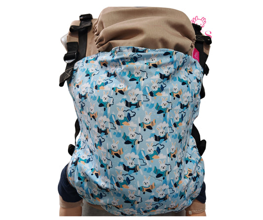 Mochila Ergonómica Talla PLUS PREMIUM Mod. Algodón Conejitos