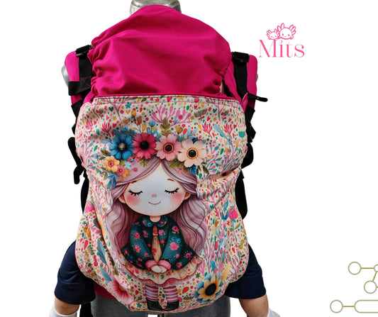 Mochila Ergonómica MuñequitaFlores