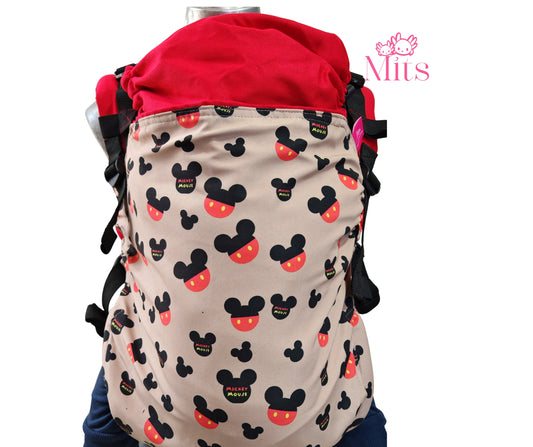 Mochila Ergonómica Talla PLUS PREMIUM Mod. Algodón Mickeys