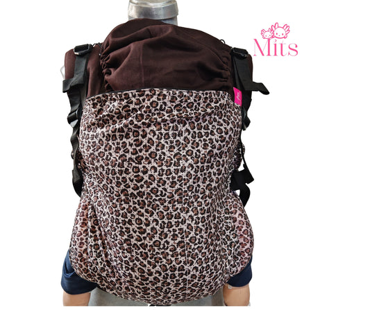 Mochila Ergonomica  PLUS Premium Mod. Malla Animal Print