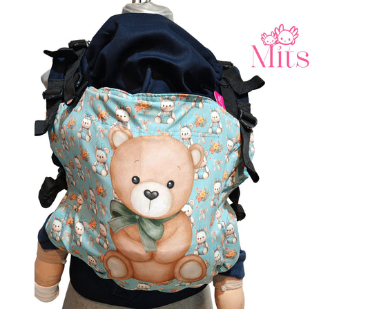 Mochila Ergonómica Talla PLUS  Baby Mod. Algodón Osito