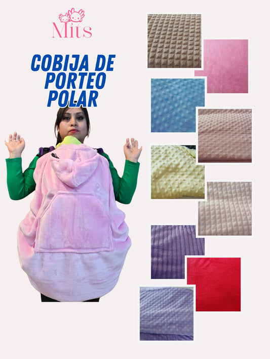 Cobija porteo Polar color sólido