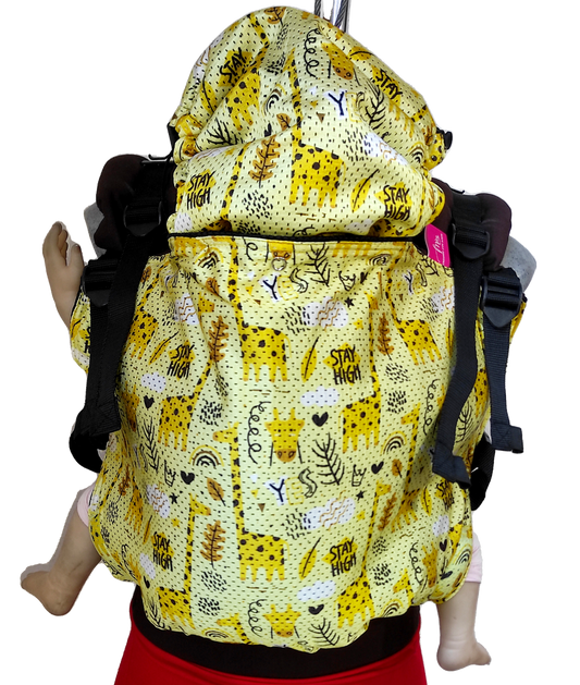 Mochila Ergonómica Jirafas Amarillo