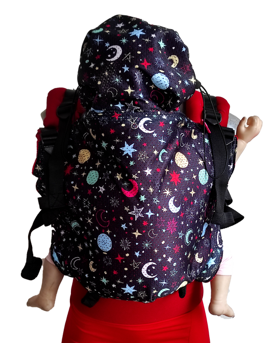 Mochila Ergonómica Estrellas roja