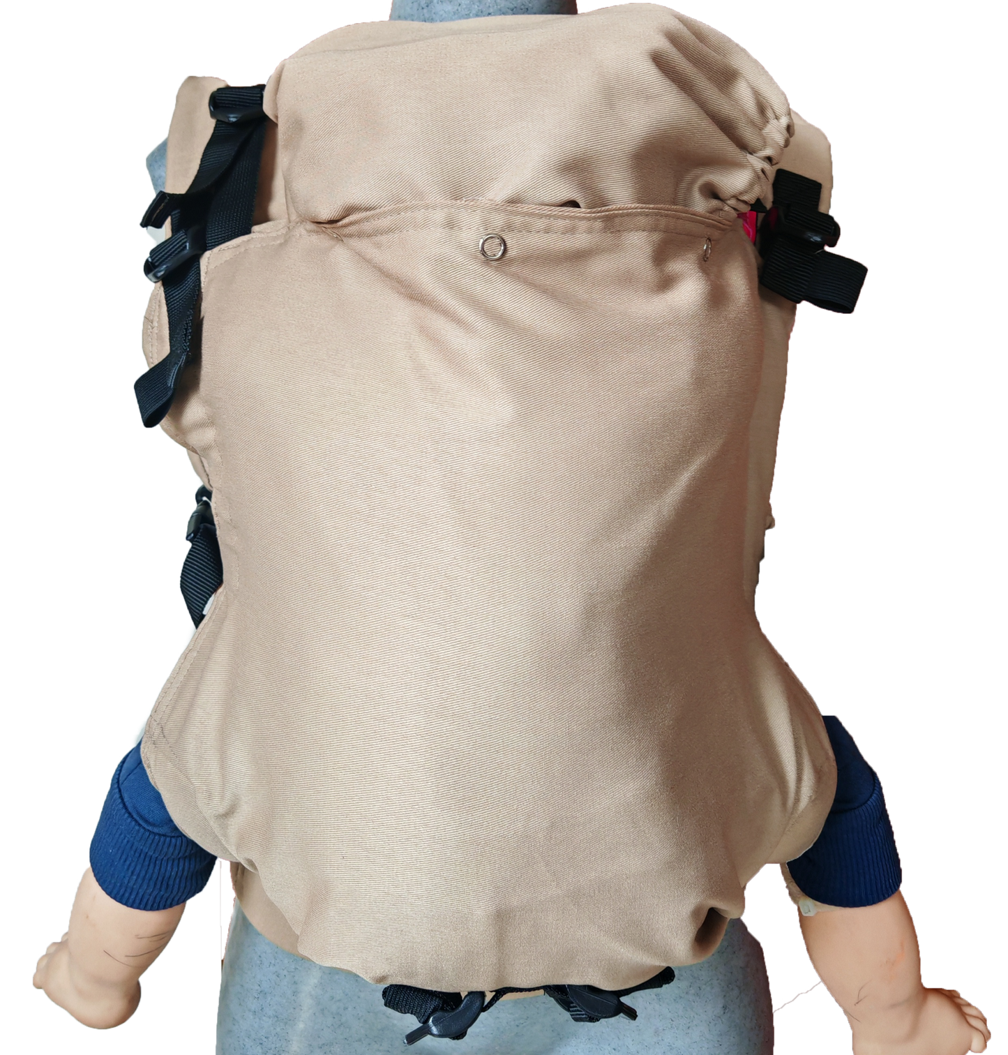 Mochila Ergonómica  Mod. Algodón Liso Beige