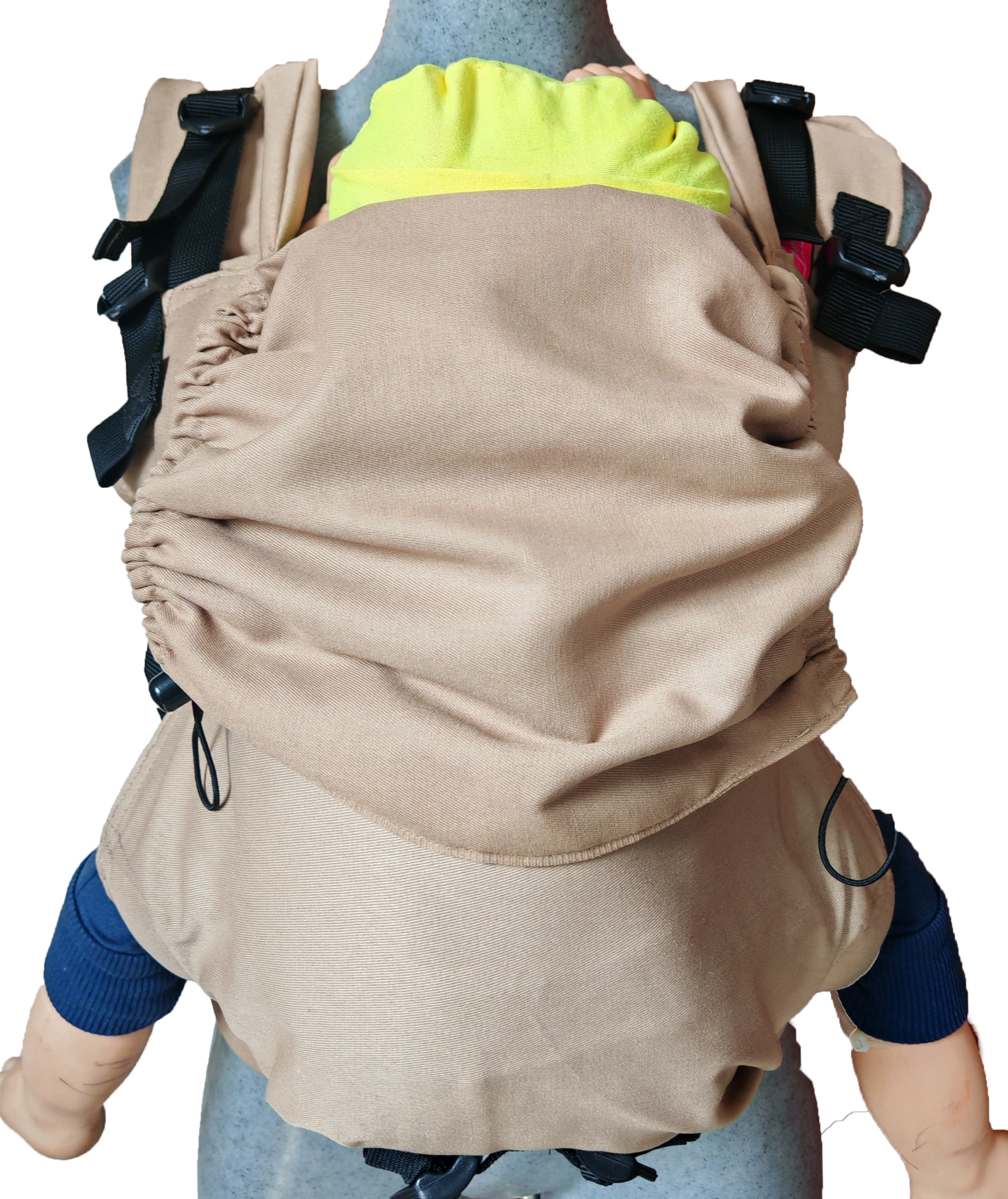 Mochila Ergonómica  Mod. Algodón Liso Beige