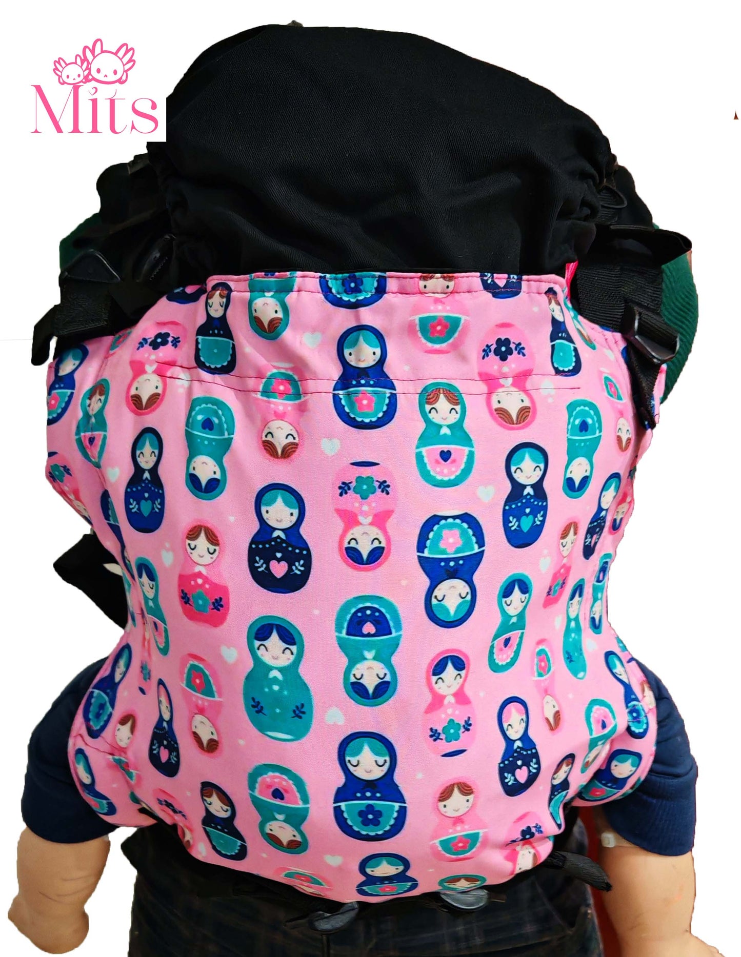 Mochila Ergonómica Talla Baby Mod. Algodón Muñequitas