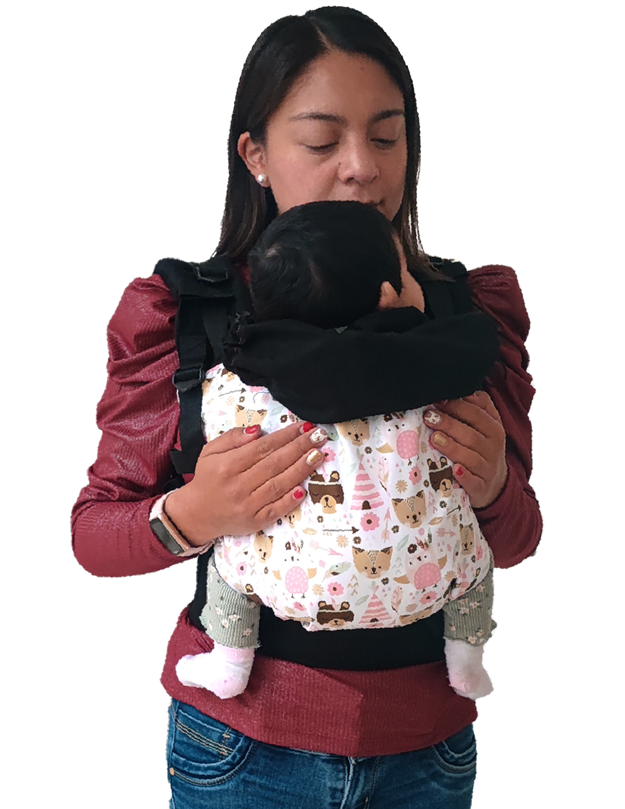 Mochila Ergonómica Talla Baby Modelo Algodón Diseños Niñas