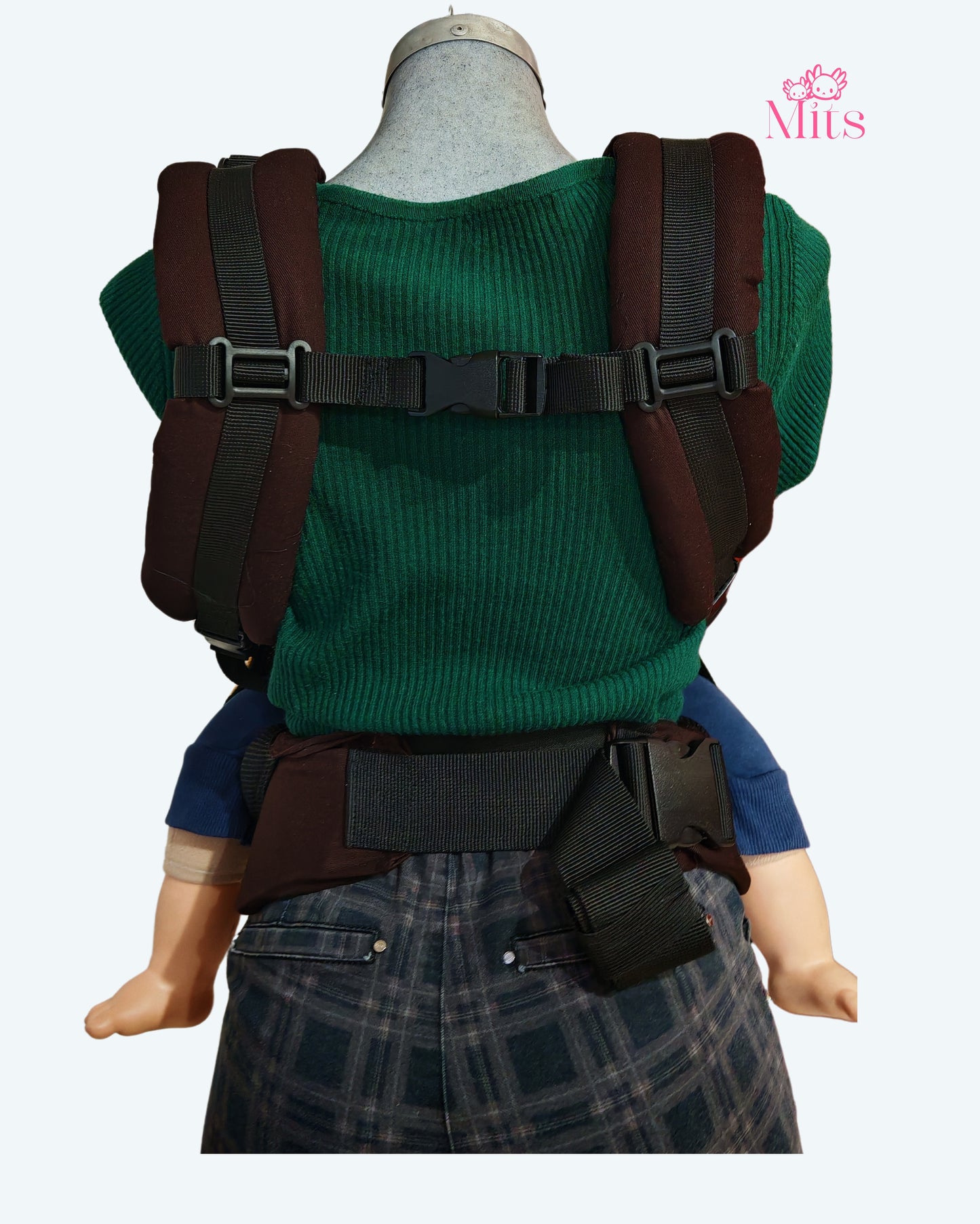 Mochila Ergonómica Talla  Baby Mod. Malla LunasEstrellas