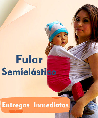 Fular portabebé semielastico