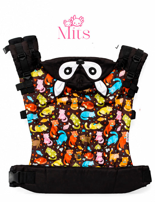 Mochila Ergonómica Mits Línea Plus Gatitos