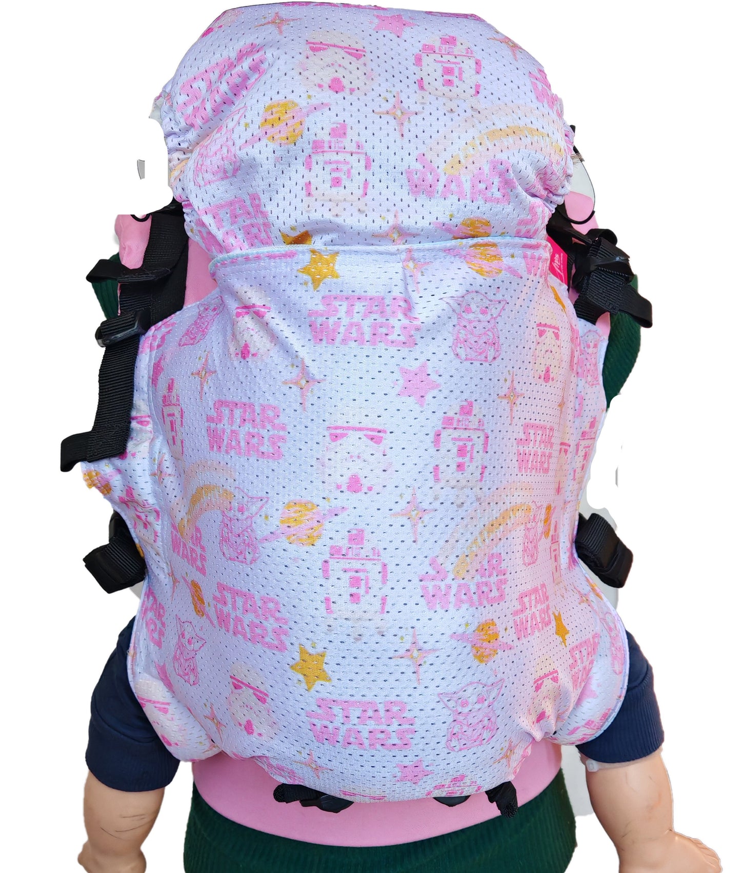 Mochila Ergonómica StarWars Rosa