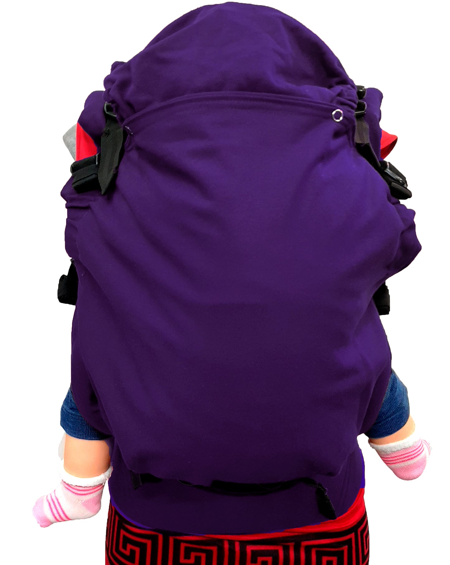 Mochila Ergonómica  Mod. Algodón Liso Uva
